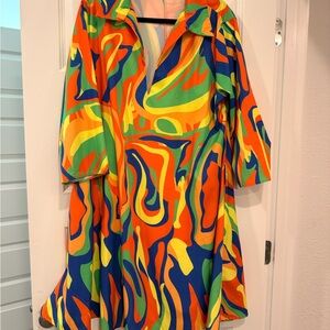 Colorful Abstract Women's Dress